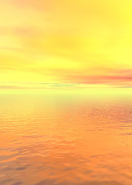 Golden Sea and Sky