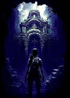 Pixel Art Adventure: Ancient Temple Discovery