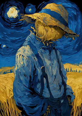 Scarecrow in Van Gogh Style