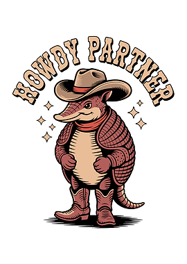 Armadillo Howdy Partner