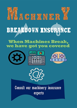 Insurance Poster | Insurance Wall Art | Machinery Insurance Metal Poster