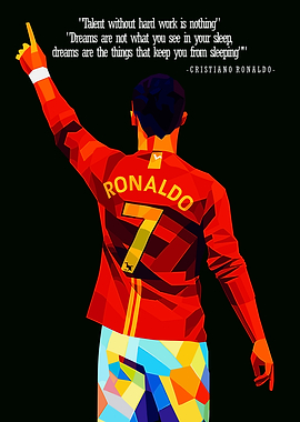 Cristiano Ronaldo Pop Art quotes