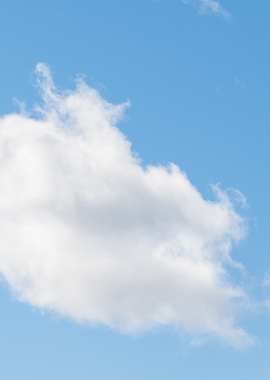 White Cloud in Blue Sky