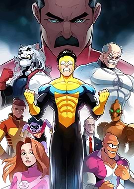 Invincible and Allies Comic Art