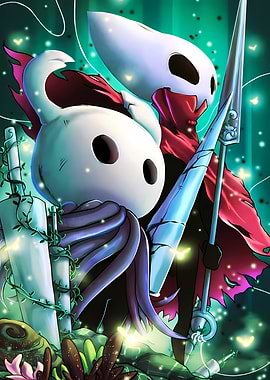 Hollow Knight and Hornet Illustration
