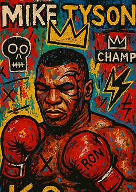 Mike Tyson Pop Art Portrait