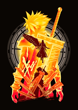 Cloud Strife with Buster Sword