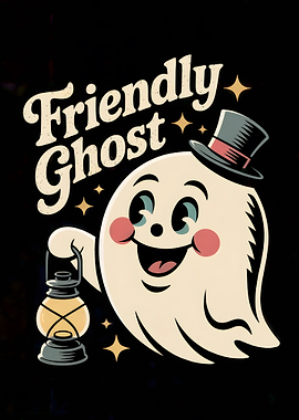 Friendly Ghost Illustration