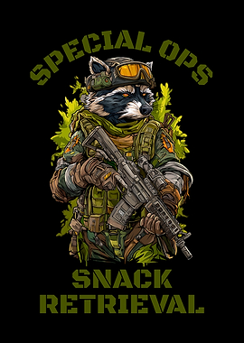 Special Ops Snack Retrieval Raccoon
