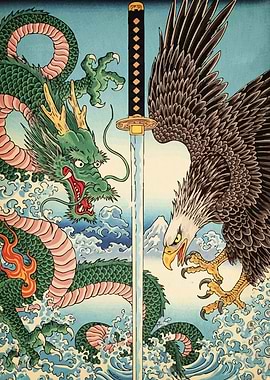 Dragon Eagle and Katana