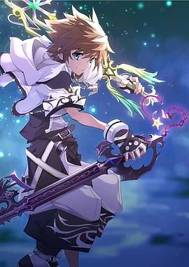 Sora Kingdom Hearts character art