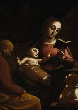 The Holy Family with Saint John