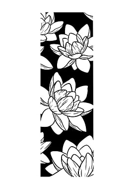 Black and White Floral Pattern