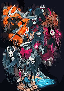 Hollow Knight Characters Digital Art