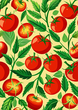 Tomato and Leaf Pattern