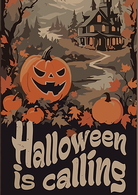 Halloween is calling poster