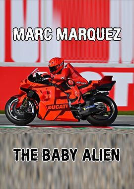 Marc Marquez on Ducati Motorcycle