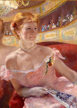 Woman at the Theatre by Renoir