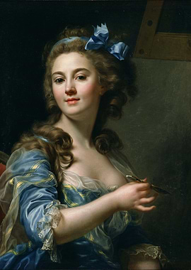 Portrait of a Woman with Brush