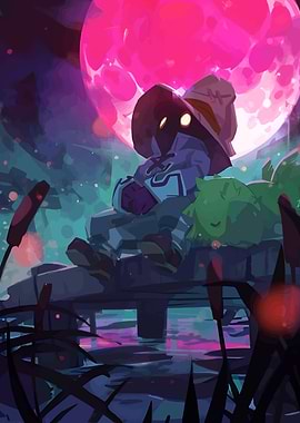 Vivi Ornitier under a pink moon