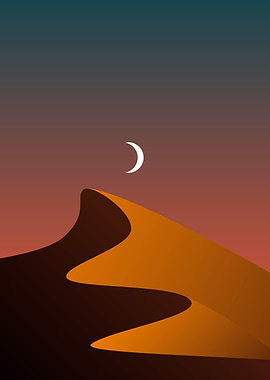 Minimalist Desert Dune