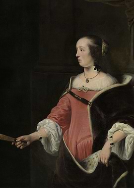 Portrait of a Woman with Fan