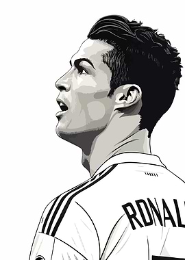 Cristiano Ronaldo Portrait Illustration