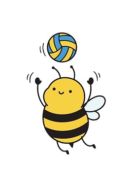 Volleyball Bee Player