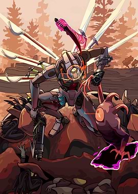 Robot Warrior in Action