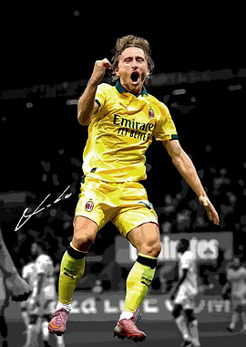 Soccer Player Celebration Art