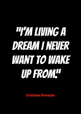cristiano ronaldo inspirational quote poster