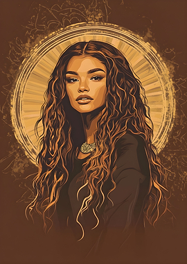 Zendaya portrait Poster Art