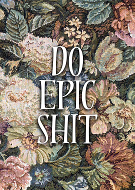 Do Epic Shit Floral Tapestry