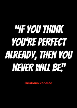 cristiano ronaldo inspirational quote poster