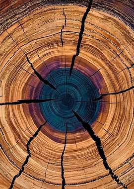 Cross-Section of a Tree Trunk