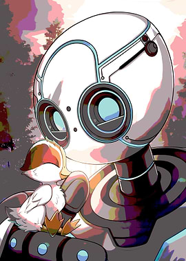 The Wild Robot and Duckling Illustration