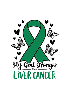 Liver Cancer Awareness Ribbon Design