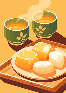 Tea and Sweets Still Life