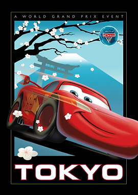 Cars 2: Tokyo World Grand Prix Poster