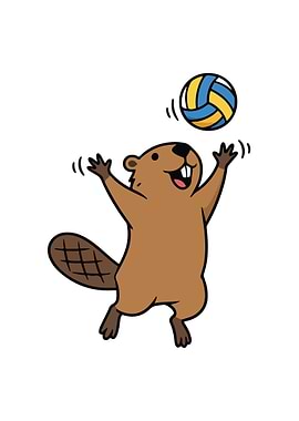 Volleyball Beaver Player