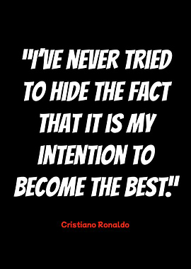 cristiano ronaldo quote on black background