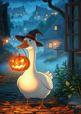Halloween Goose Pumpkin
