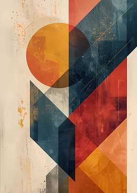 Abstract Geometric Shapes Art