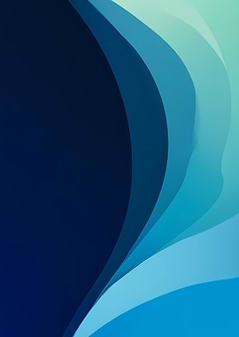Abstract Blue Gradient Wave Background