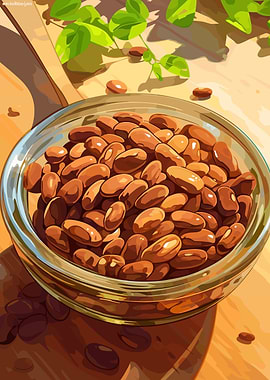 Bowl of Beans Still Life