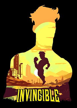 Invincible Silhouette Poster