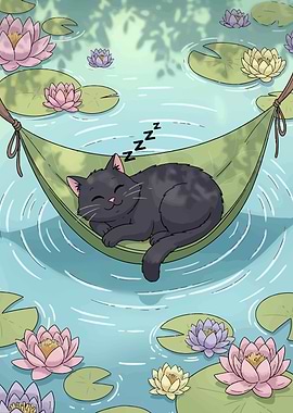 Cat Nap in Lily Pond Hammock