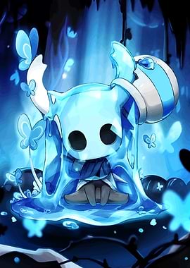 Hollow Knight Blue Slime Illustration