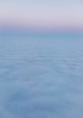 Aerial view of clouds at sunset