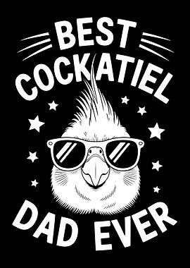 Best Cockatiel Dad Ever Graphic